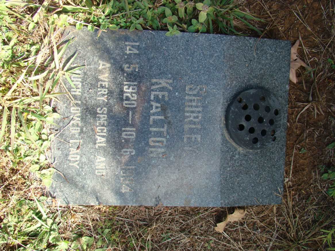 KEALTON Shirley 1920-1994