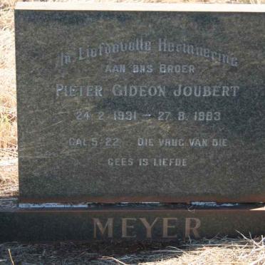MEYER Pieter Gideon Joubert 1891-1983