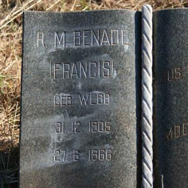BENADE R.M. nee WEBB 1905-1966