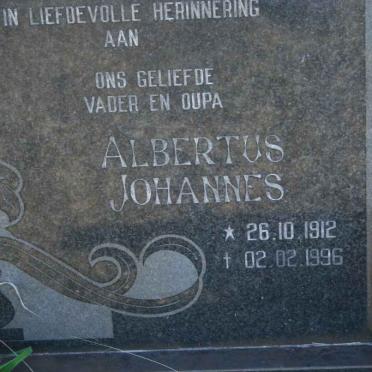 DIEDERICKS Albertus Johannes 1912-1996