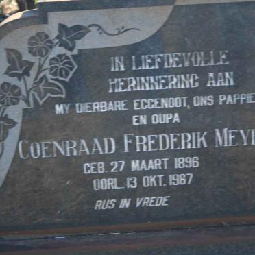 MEYER Coenraad Frederik 1896-1967