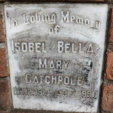 CATCHPOLE Isobel Bella Mary 1913-1990