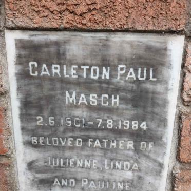 MASCH Carleton Paul 1901-1984