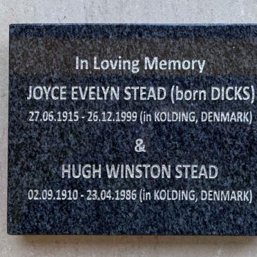 STEAD Hugh Winston 1910-1986 & Joyce Evelyn nee DICKS 1915-1999