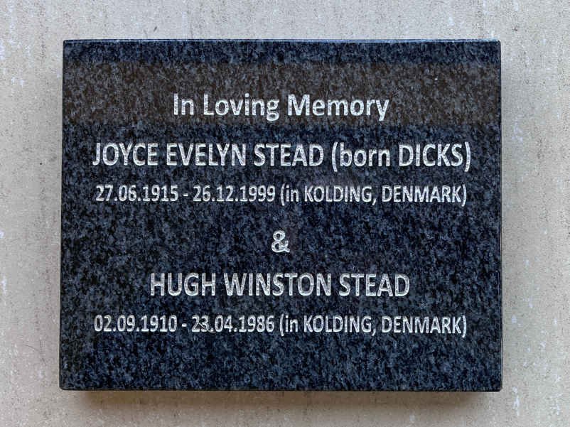 STEAD Hugh Winston 1910-1986 & Joyce Evelyn nee DICKS 1915-1999