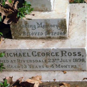 ROSS Michael George 1885-1898