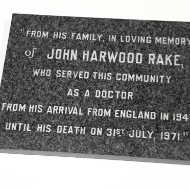 RAKE John Harwood -1971