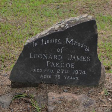 PASCOE Leonard James -1974