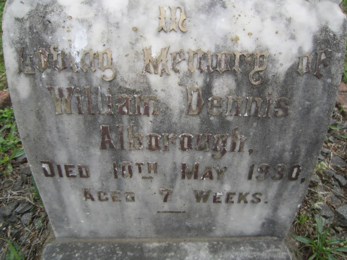 ALBOROUGH William Dennis -1930