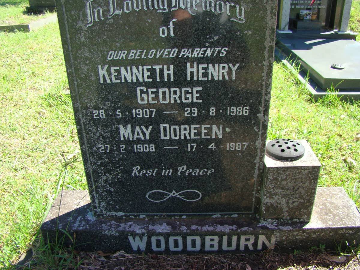 WOODBURN Kenneth Henry George 1907-1986 &amp; May Doreen 1908-1987