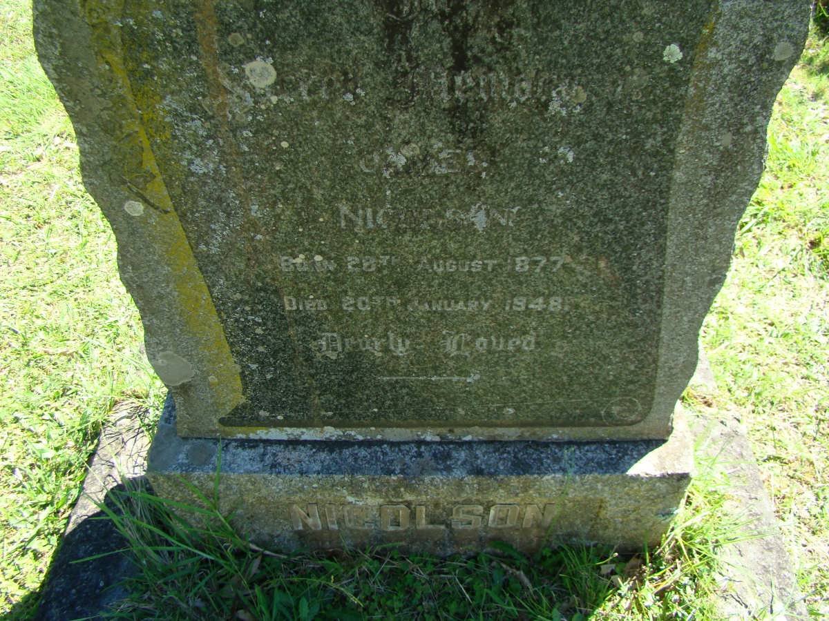 NICOLSON James 1877-1948