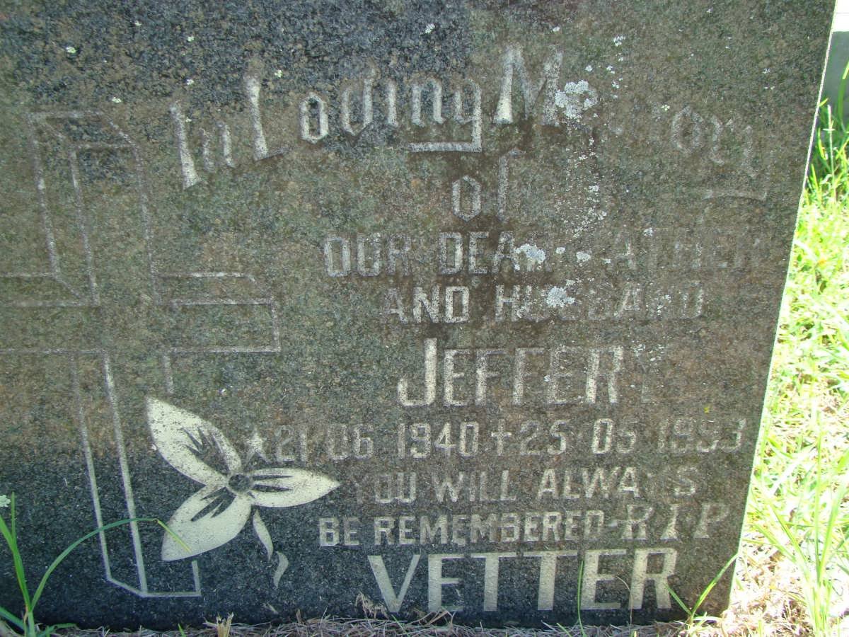 VETTER Jeffery 1940-1993