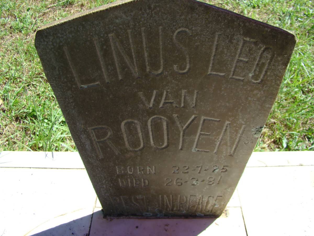 ROOYEN Linus Leo, van 1925-1981