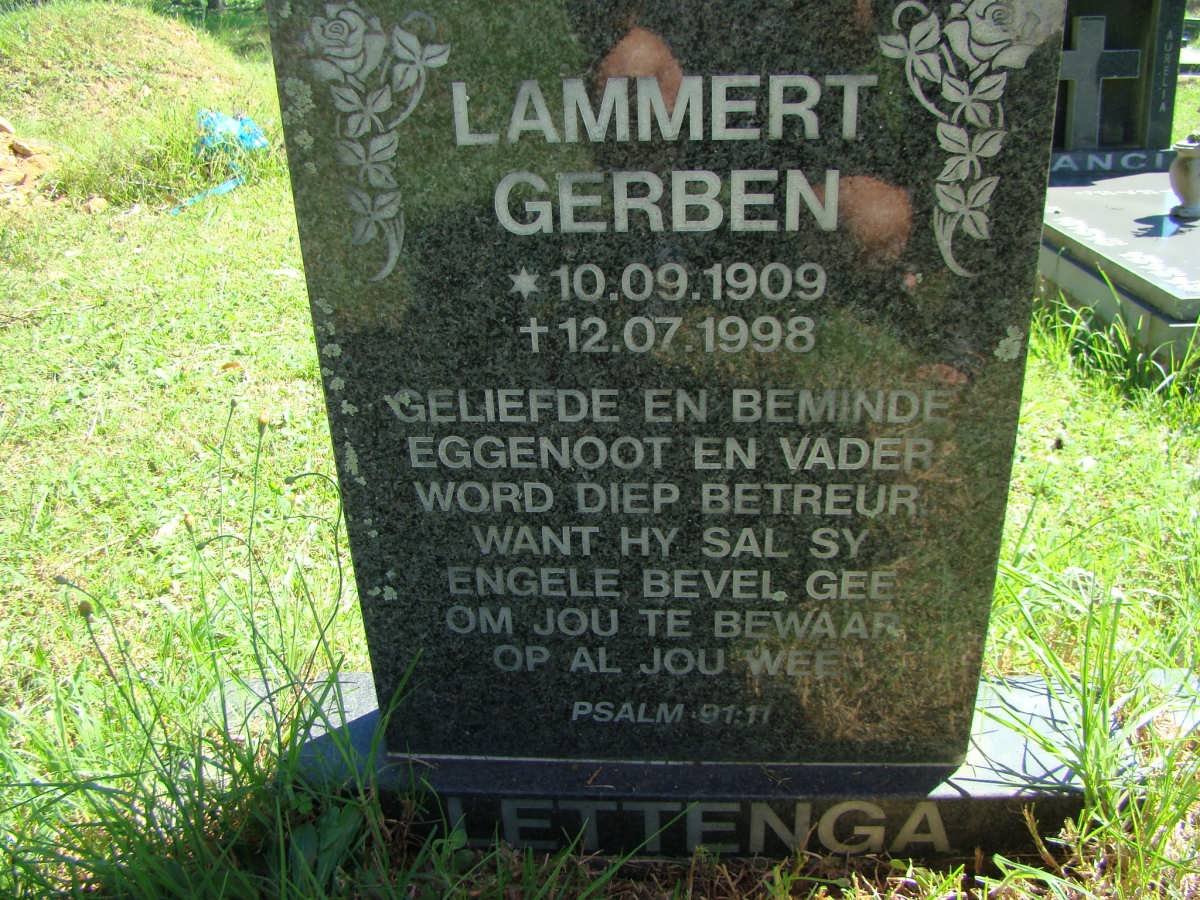 LETTENGA Lammert Gerben 1909-1998