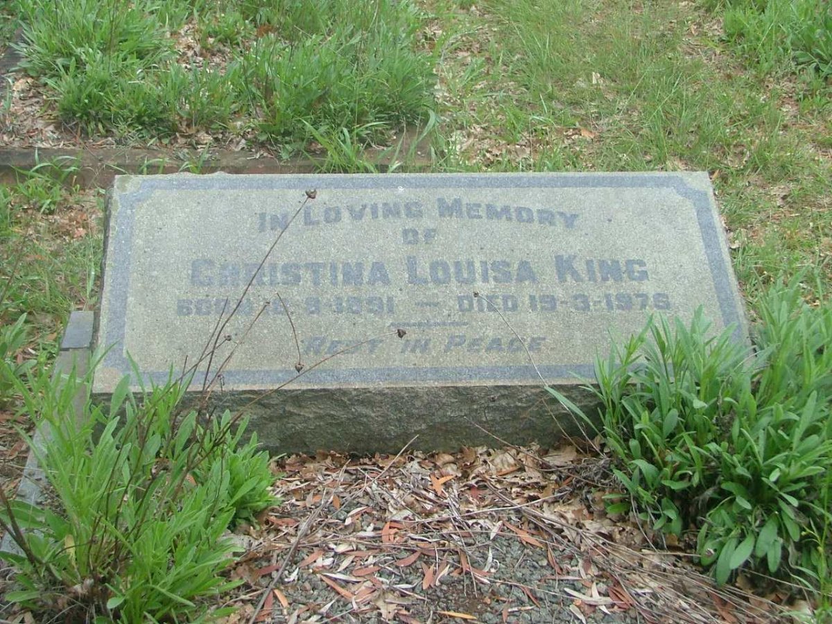 KING Christina Louisa 1891-1976