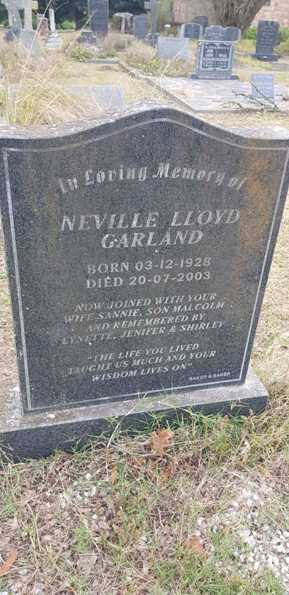 GARLAND Neville Lloyd 1928-2003