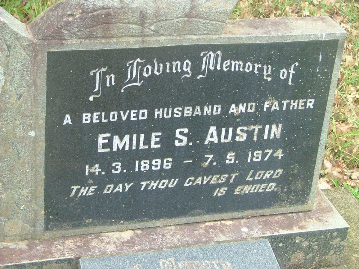 AUSTIN Emile S. 1896-1974