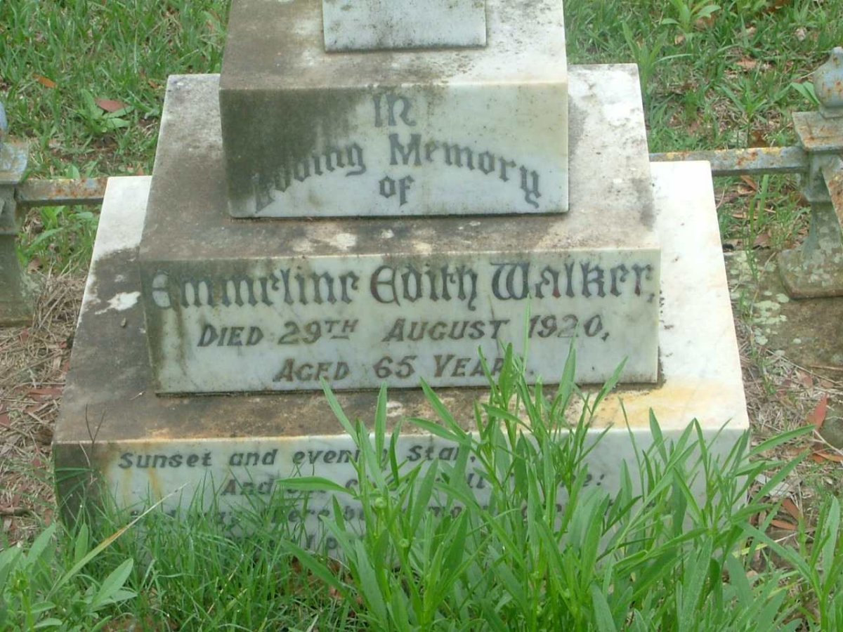 WALKER Emmeline Edith   -1920