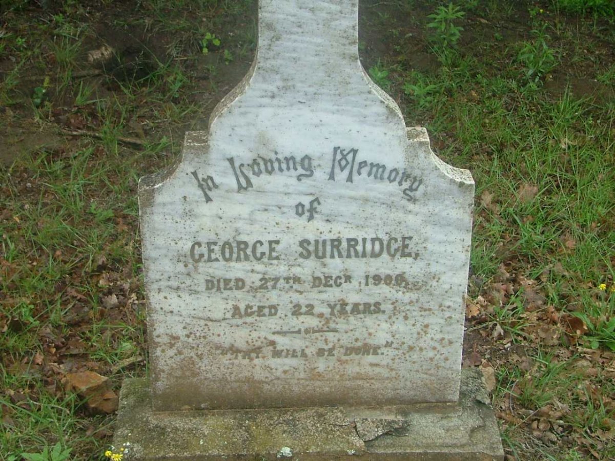 SURRIDGE George  -1900