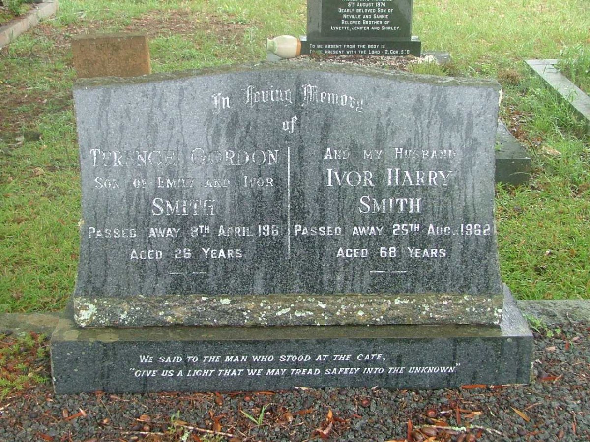 SMITH Terence Gordon   -1961 :: SMITH Ivor Harry   -1962