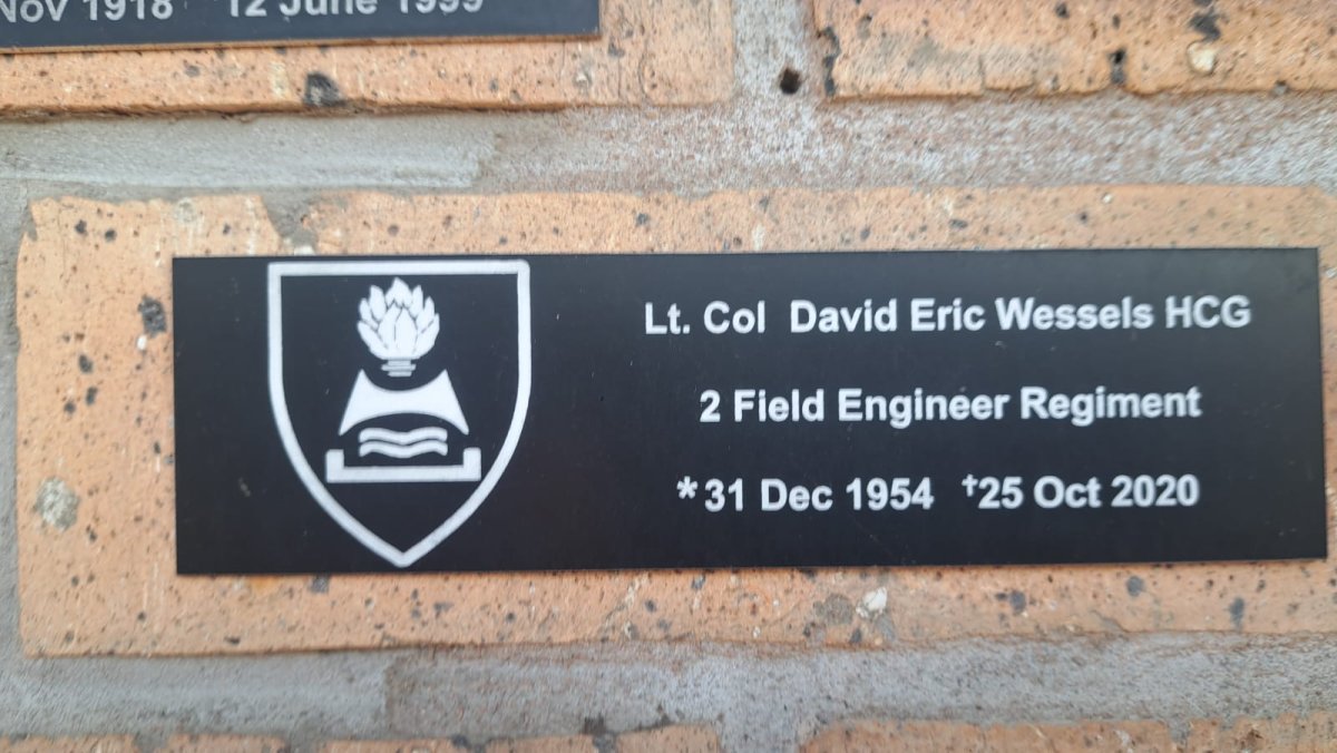 WESSELS David Eric 1954-2020