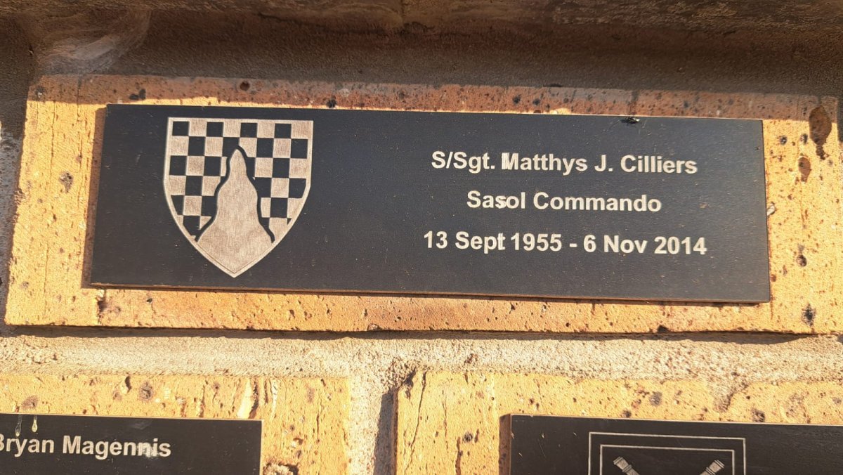 CILLIERS Mathys 1955-2014