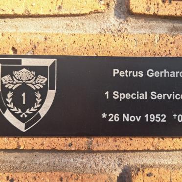 PALVIE Petrus Gerhardus 1952-1971