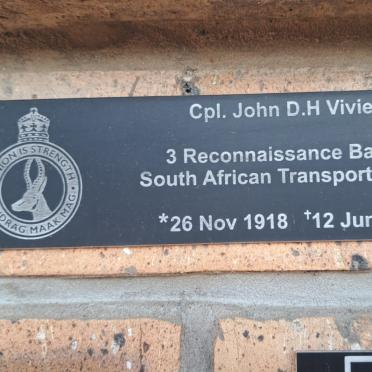 VIVIER John D.H. 1918-1999