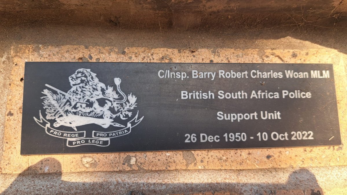 WOAN Barry Robert Charles 1950-2022