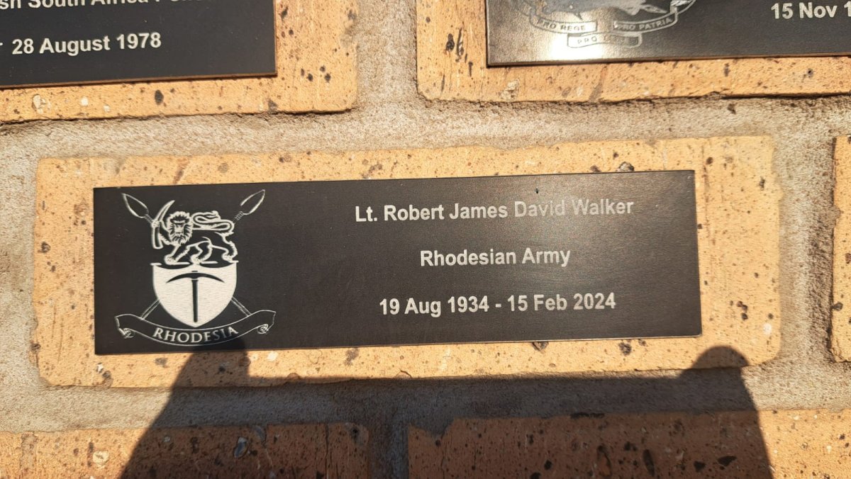 WALKER Robert James David 1934-2024