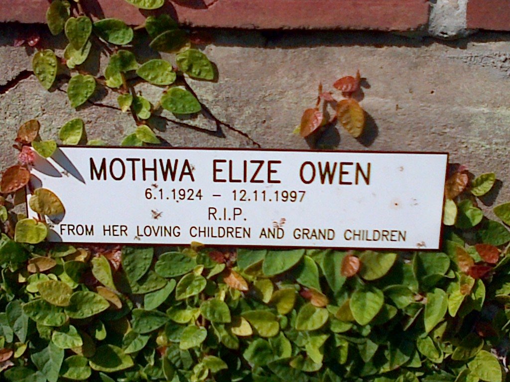 OWEN Elize 1924-1997