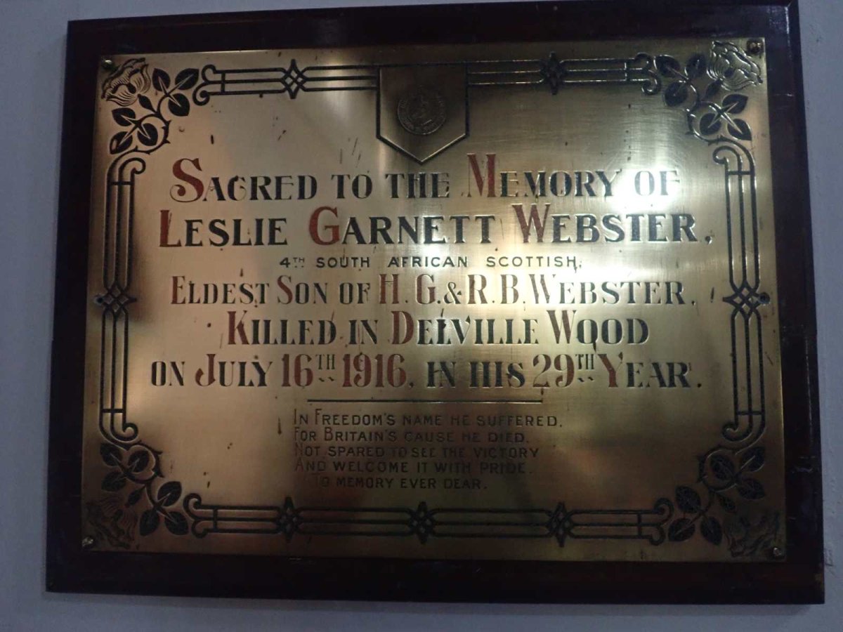 WEBSTER Leslie Garnett -1916