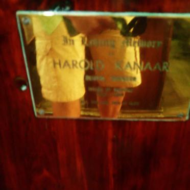 KANAAR Harold