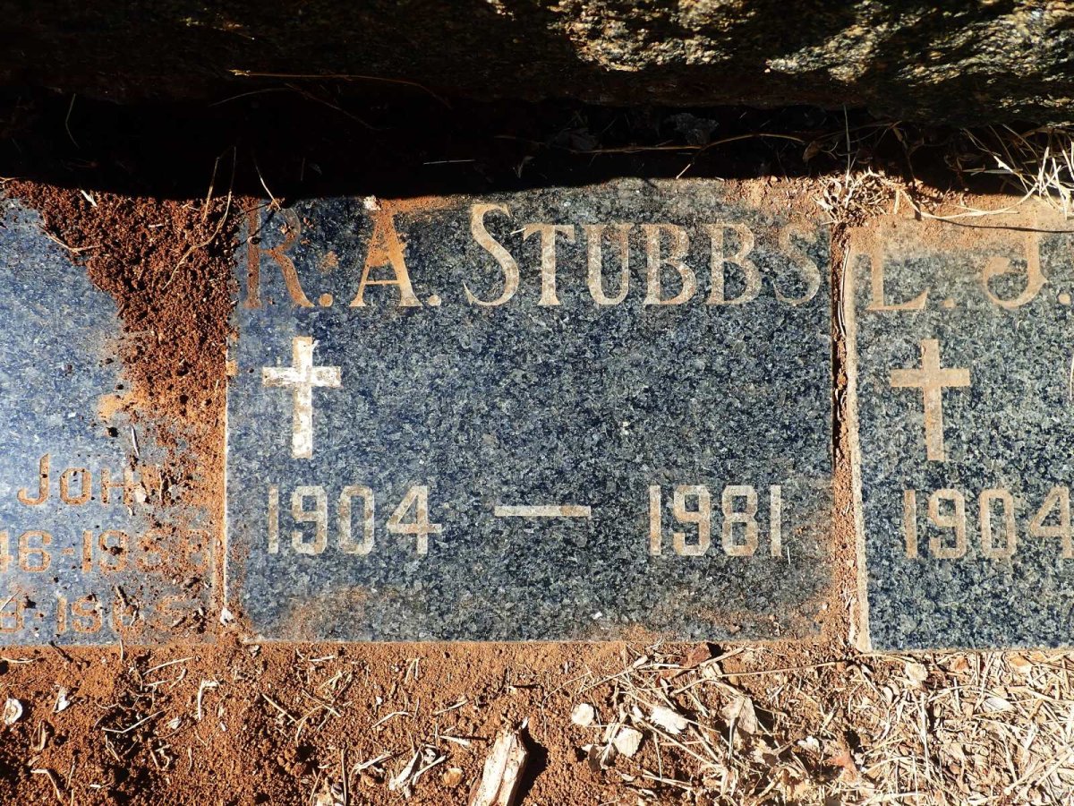 STUBBS R.A. 1904-1981