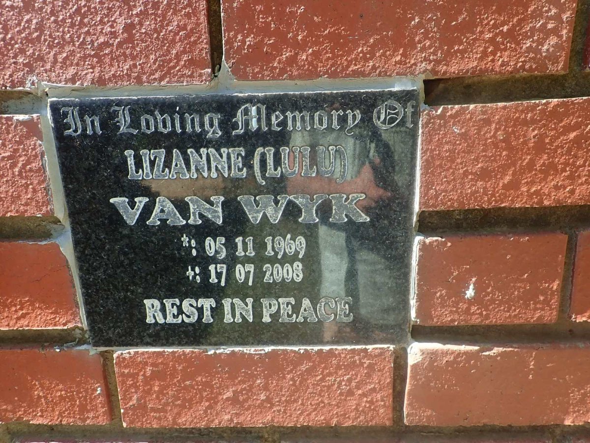 WYK Lizanne, van 1969-2008