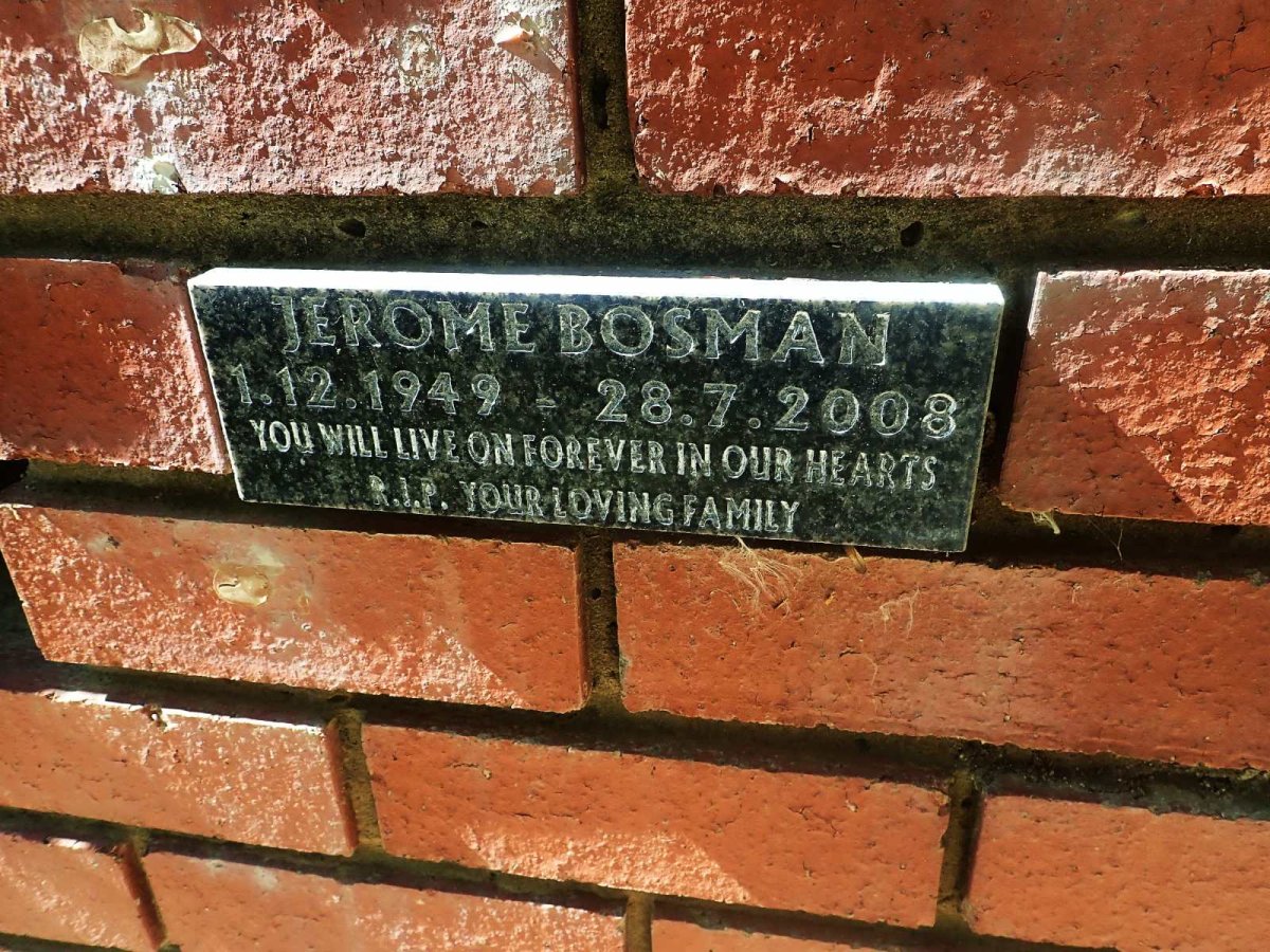 BOSMAN Jerome 1949-2008