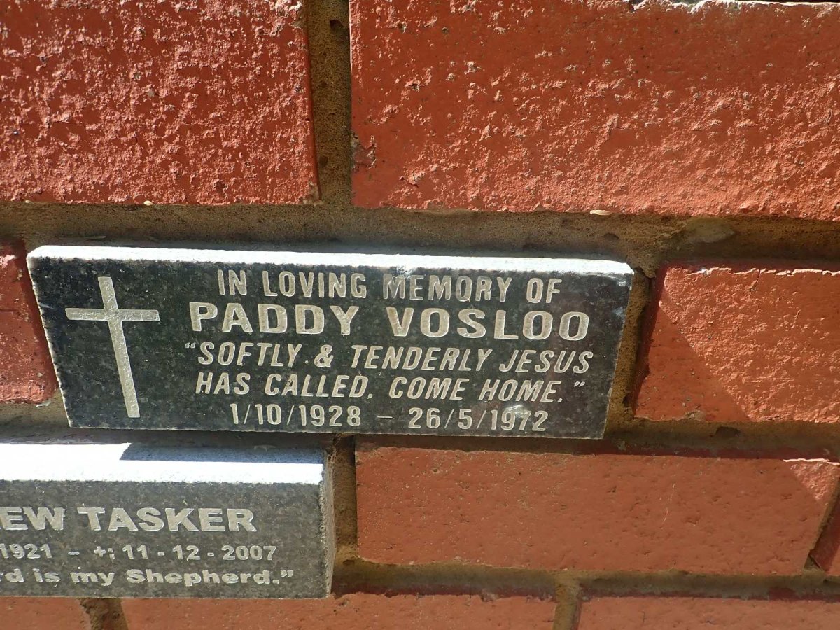 VOSLOO Paddy 1928-1972