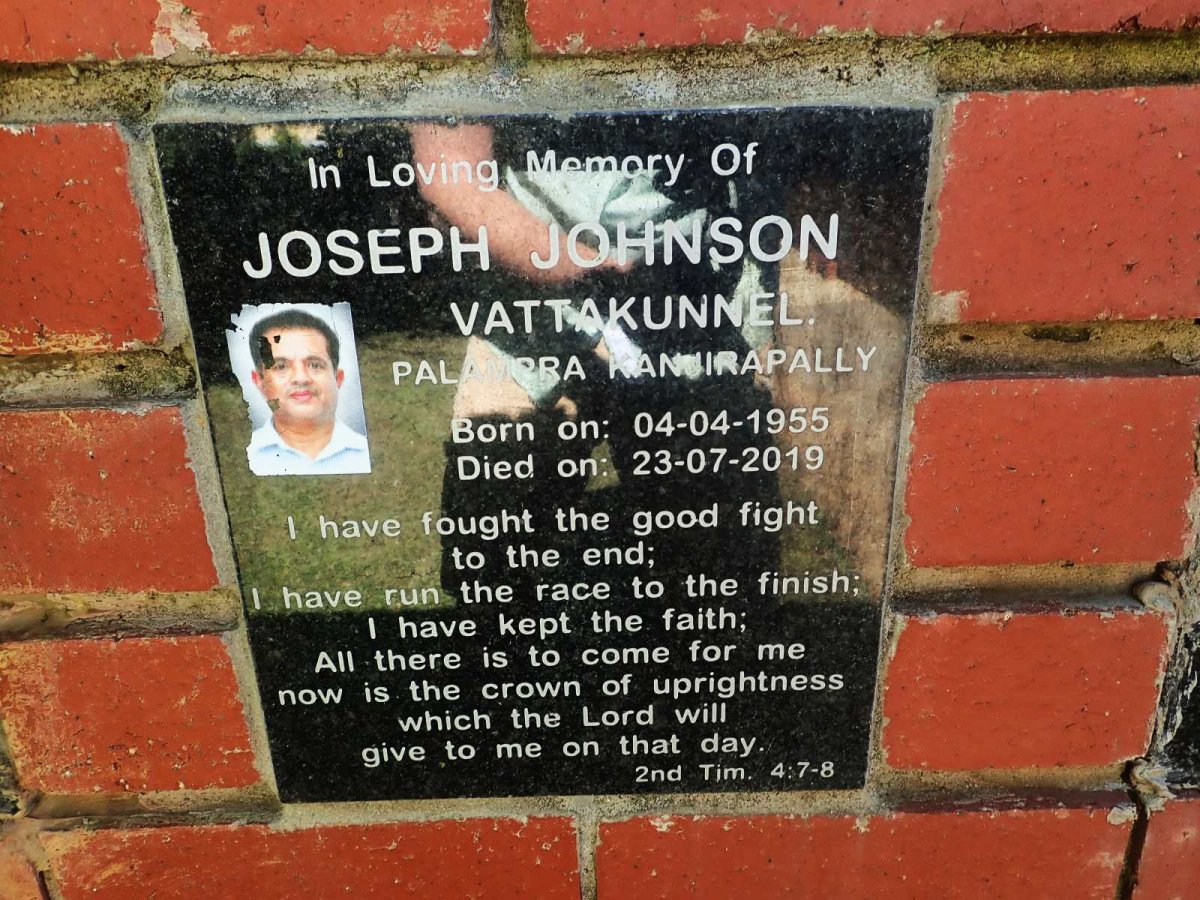 VATTAKUNNEL Joseph Johnson 1955-2019