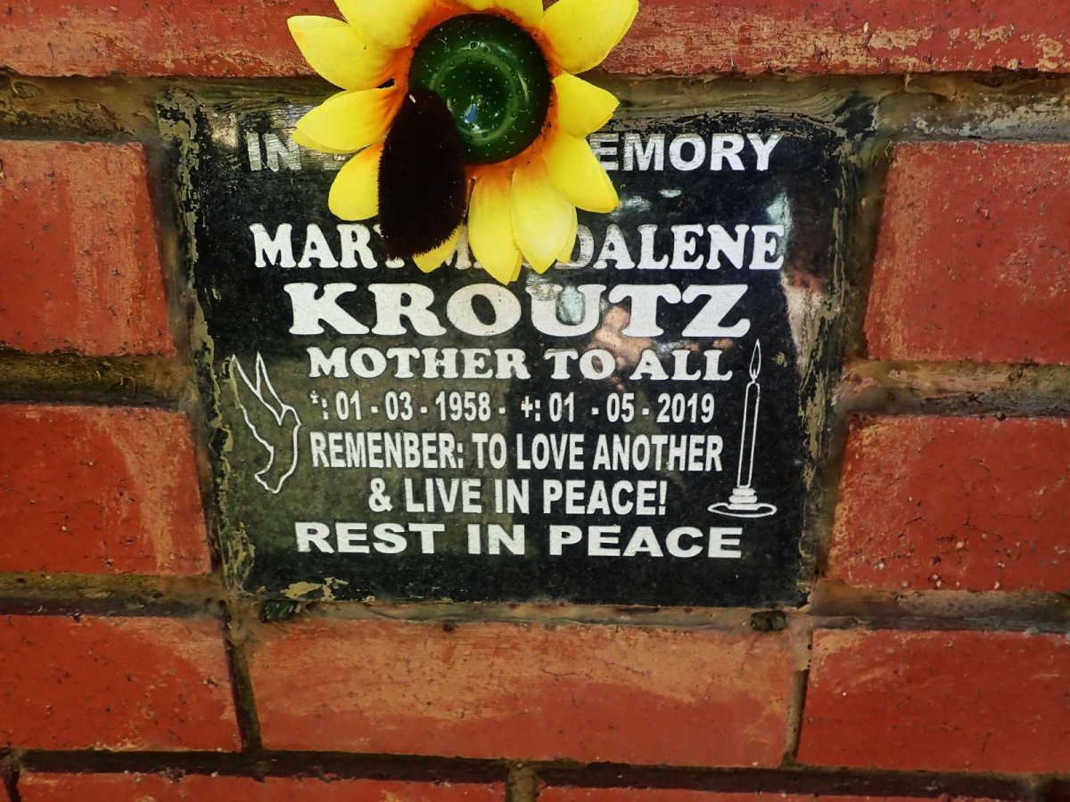 KROUTZ Mary Magdalene 1958-2019