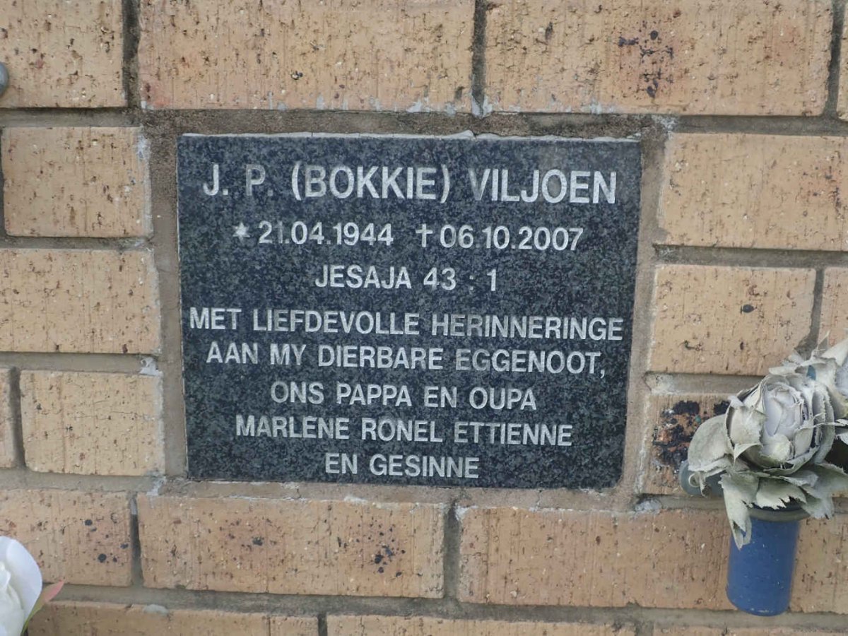 VILJOEN J.P. 1944-2007