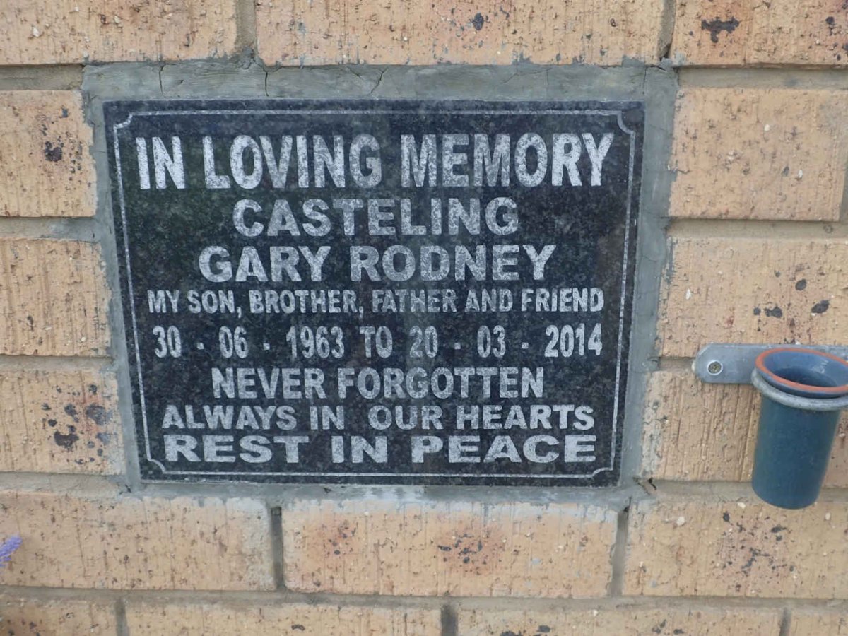 CASTELING Gary Rodney 1963-2014