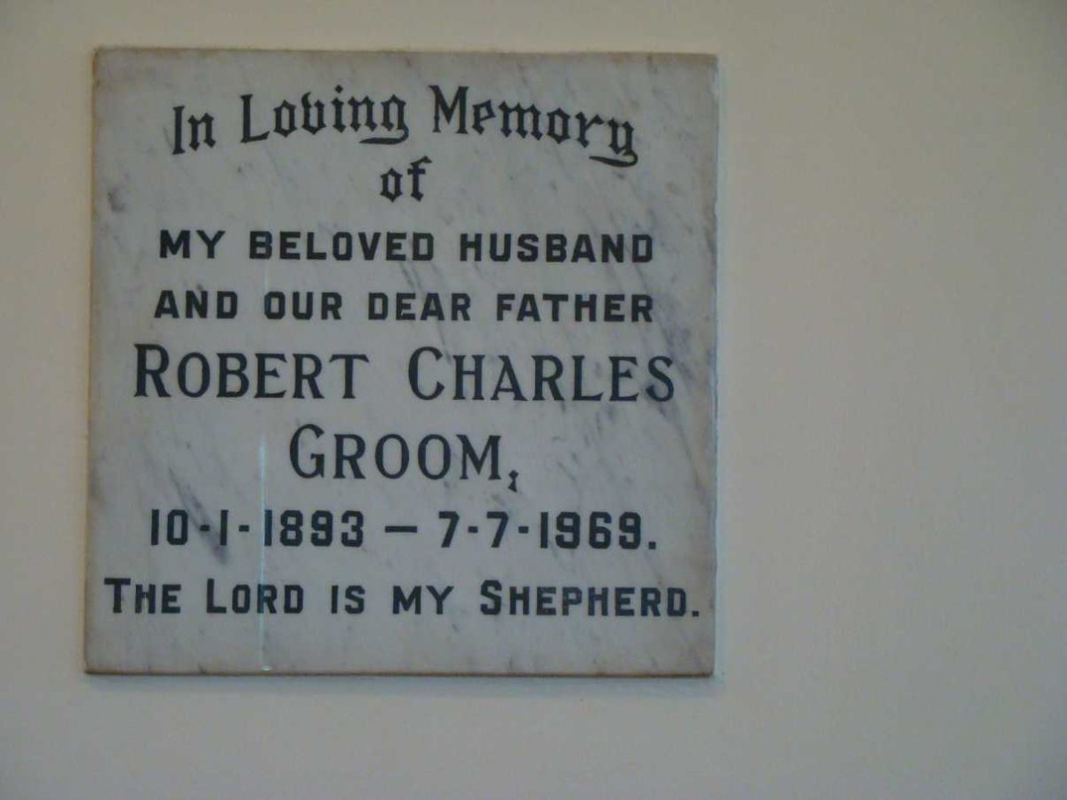 GROOM Robert Charles 1893-1969