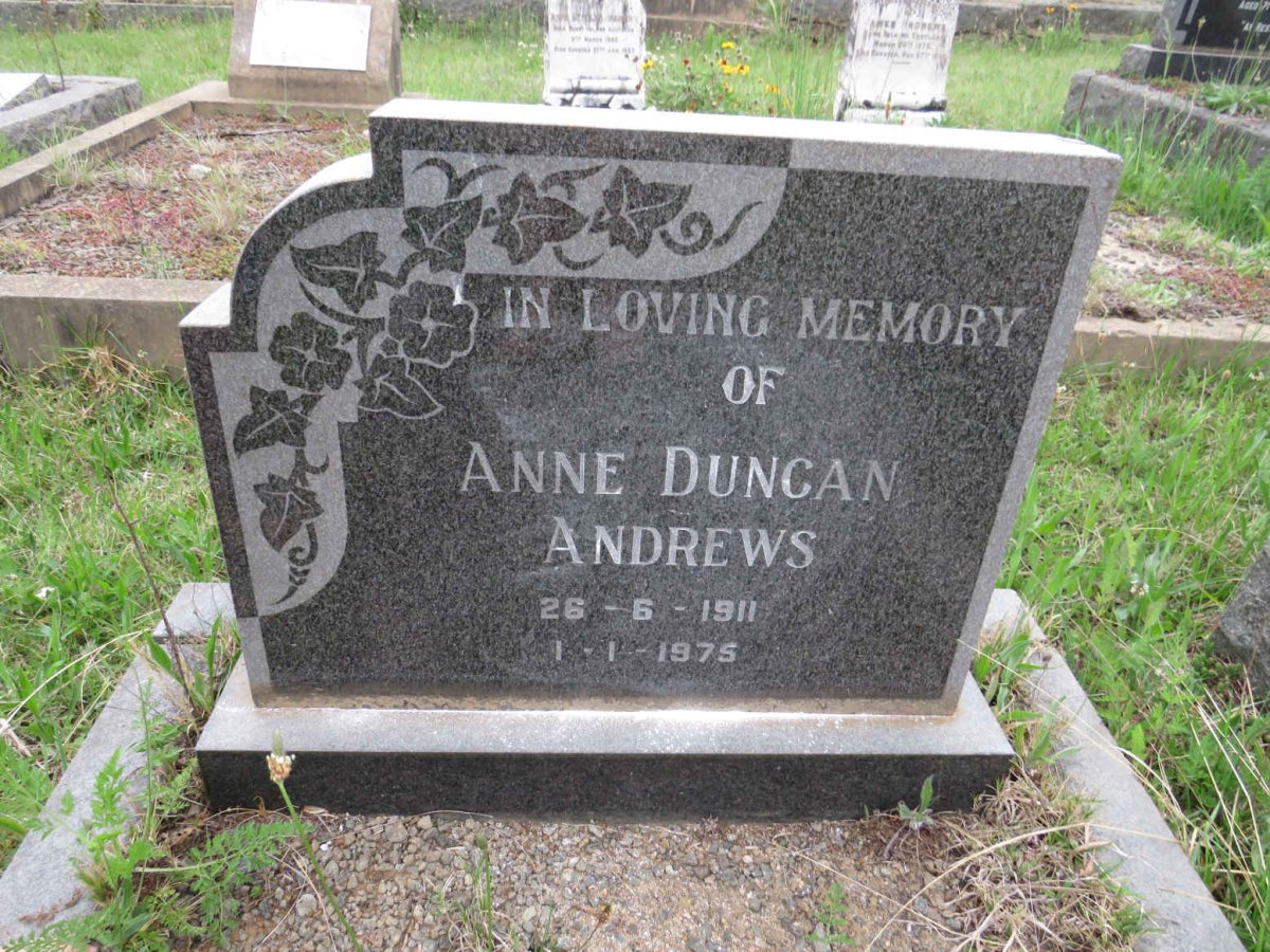 ANDREWS Anne Duncan 1911-1975