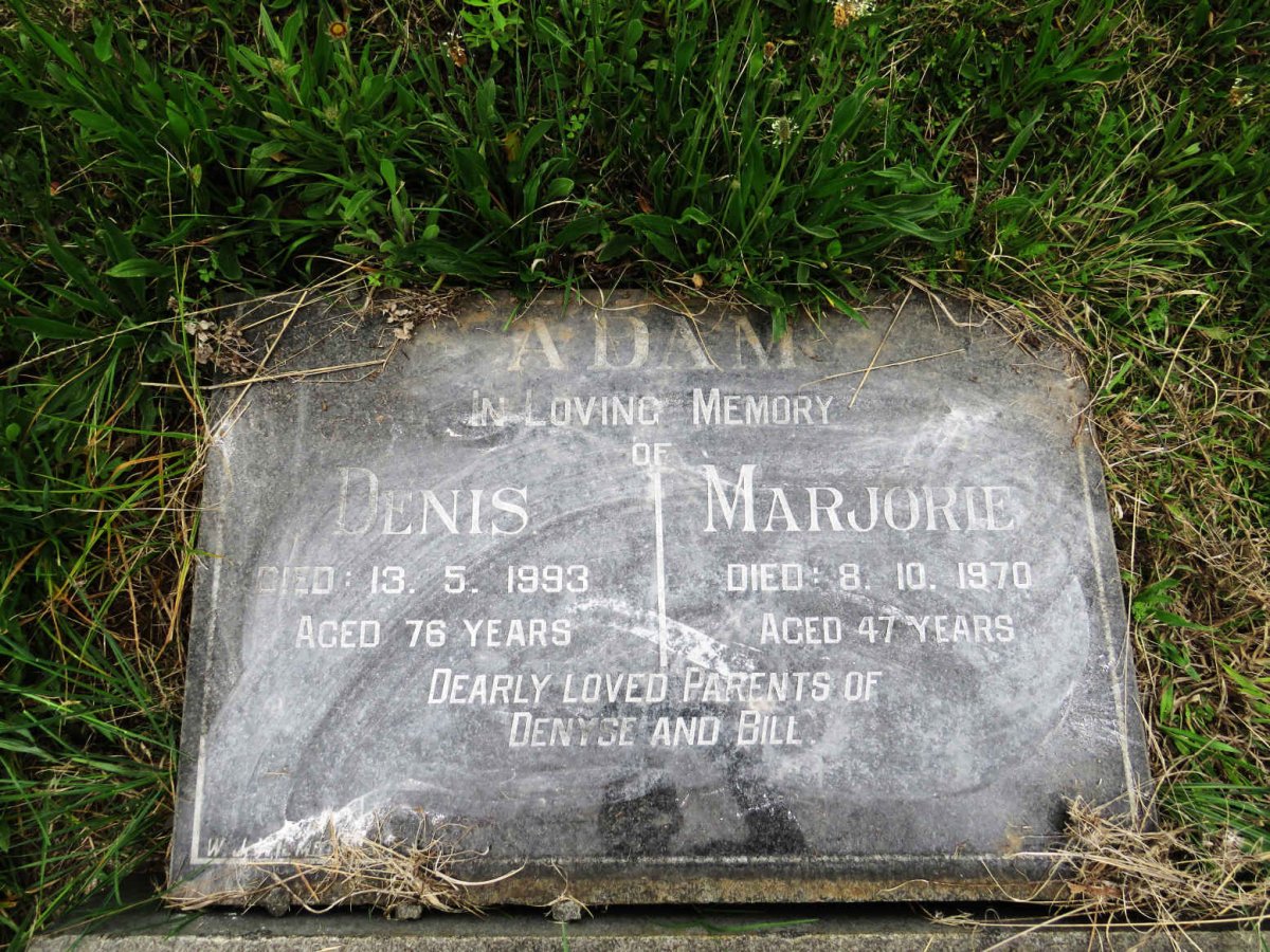 ADAM Denis -1993 &amp; Marjorie -1970