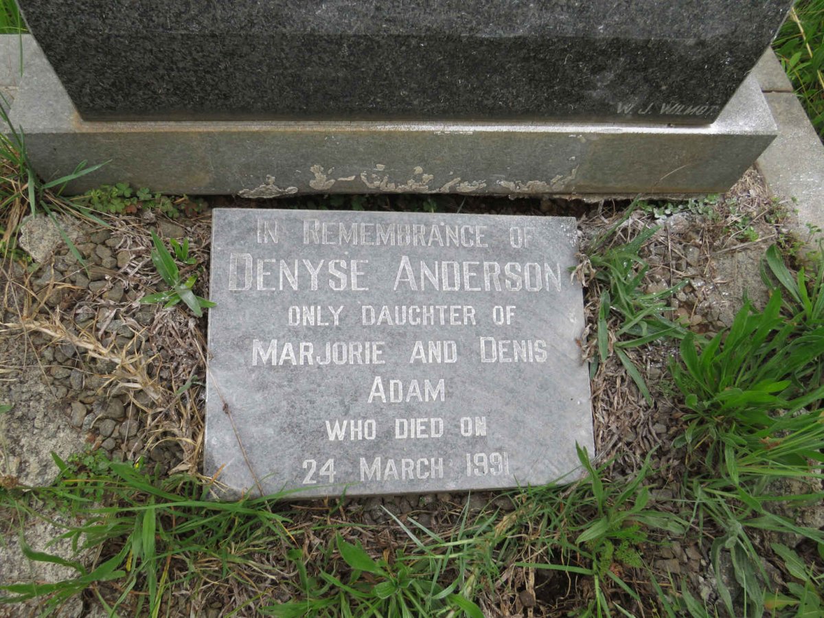 ANDERSON Denyse nee ADAM -1991