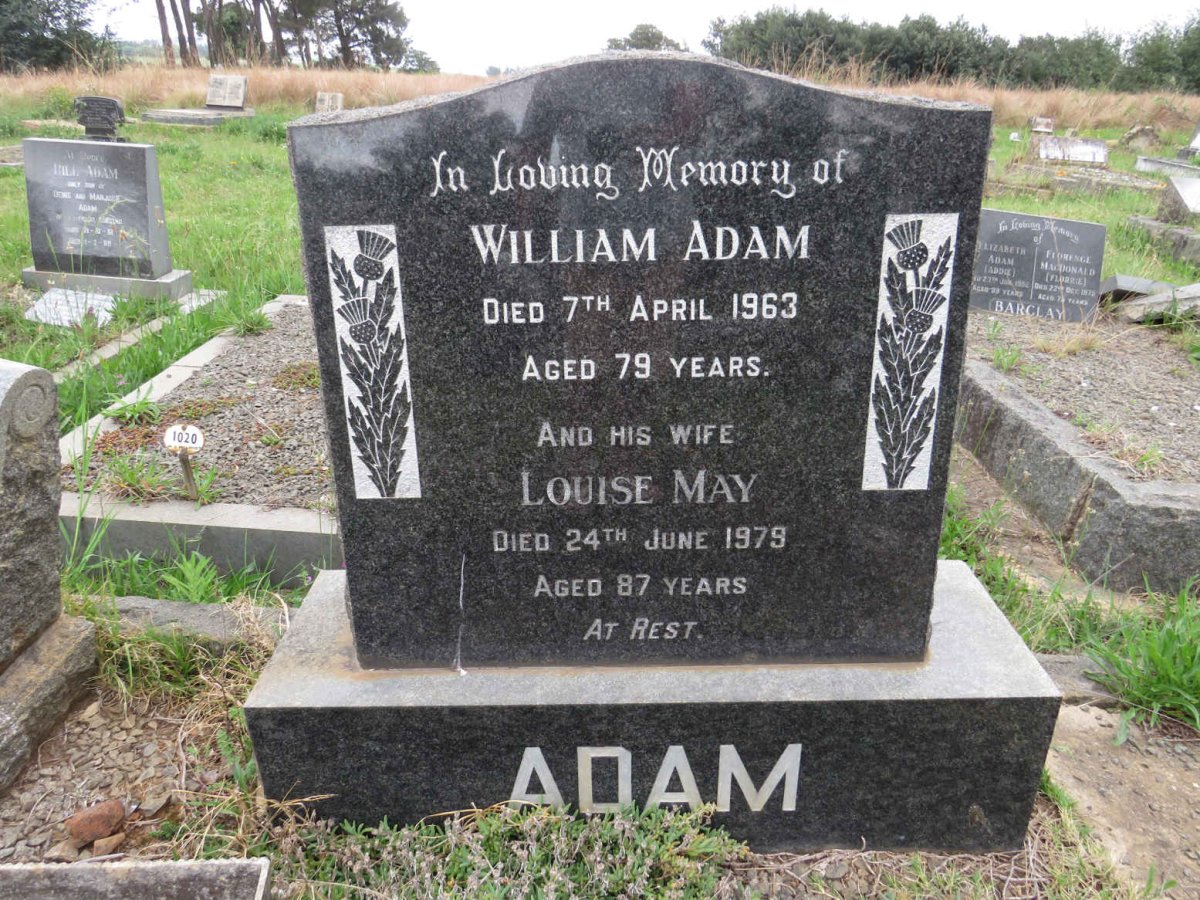 ADAM William -1963 &amp; Louise May -1979