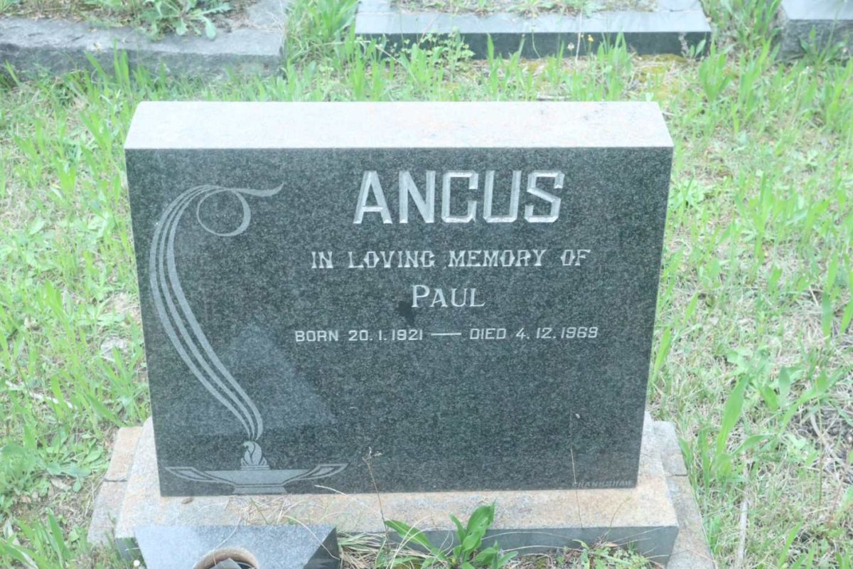 ANGUS Paul 1921-1969