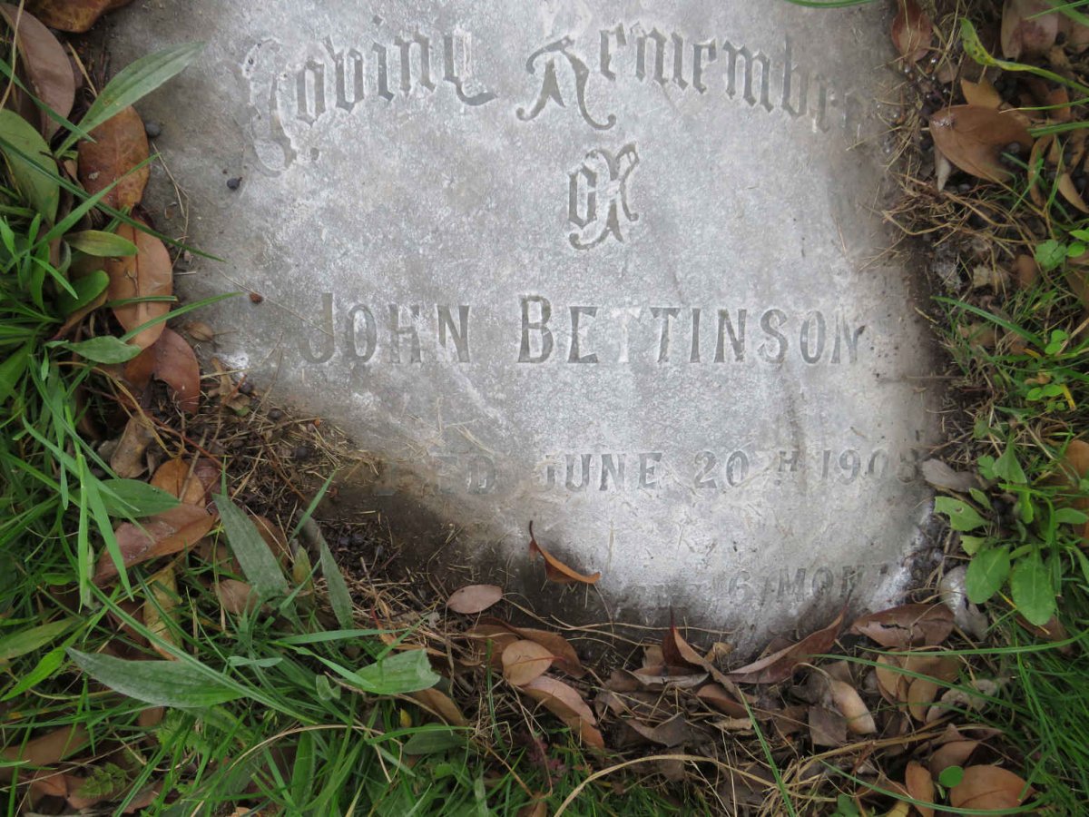 BETTINSON John -1908