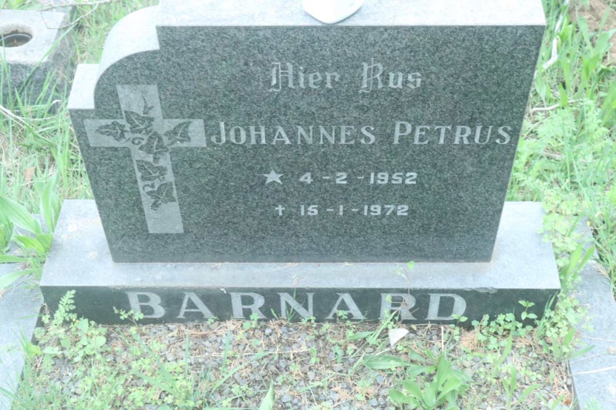 BARNARD Johannes Petrus 1952-1972