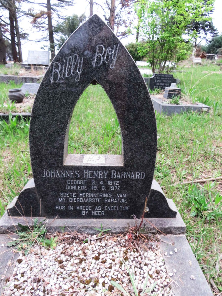 BARNARD Johannes Henry 1972-1972